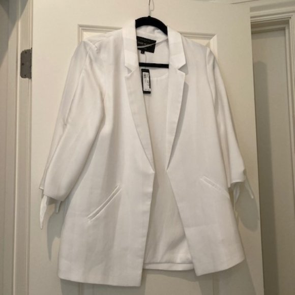River Island Jackets & Blazers - River Island White Jacket Size EUR 34 / UK 8 NWT